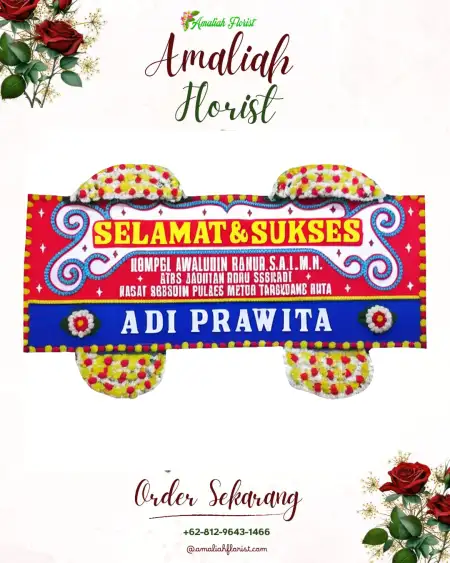 Papan Bunga Ucapan Selamat Surjo